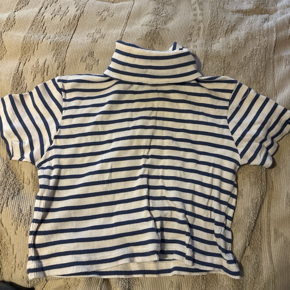 Vintage Pepe Blue and White Turtleneck Shirt